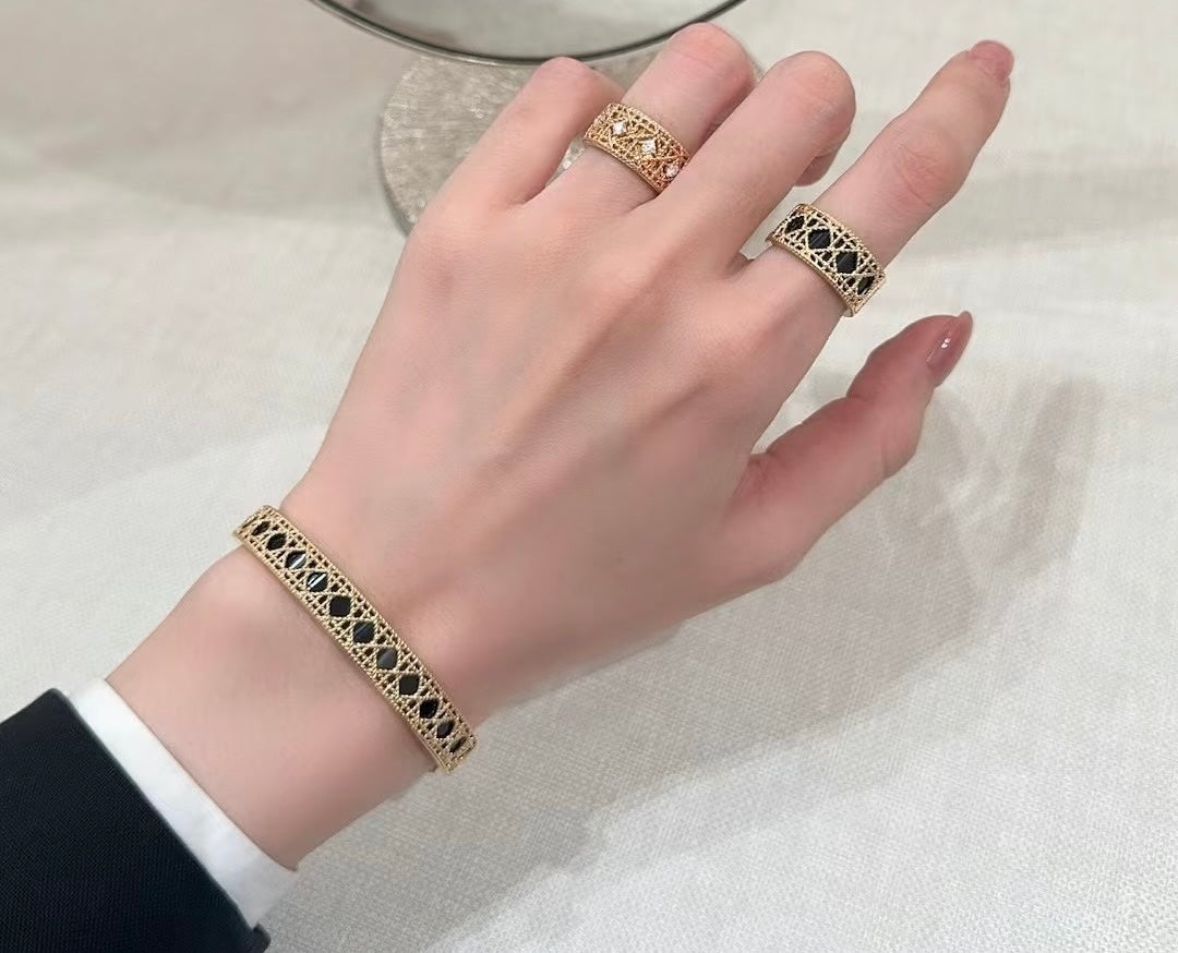brass elegant Bangle for women - alternate angle view 5