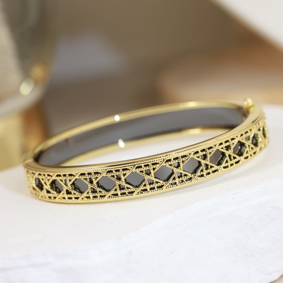 brass elegant Bangle for women - product detail view