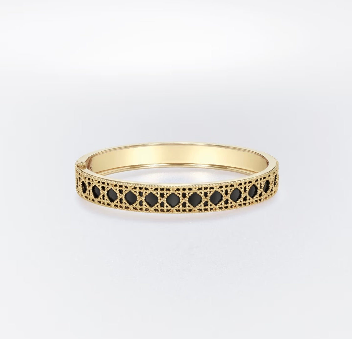 brass elegant Bangle for women - alternate angle view 7