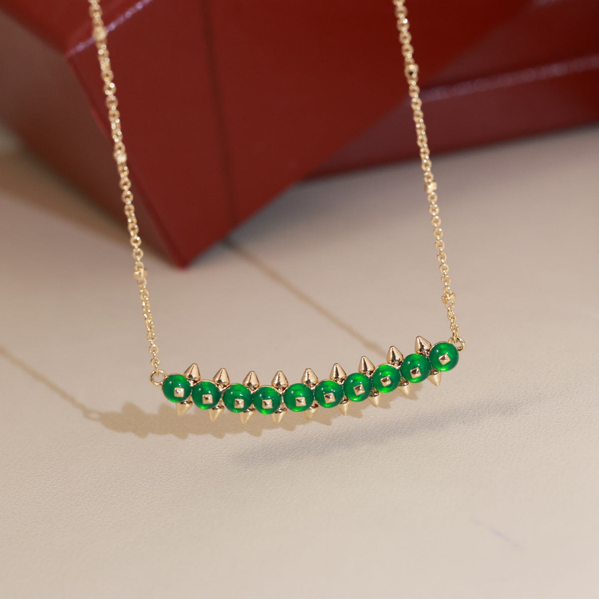 tricolor stylish Necklace for women - alternate angle view 6