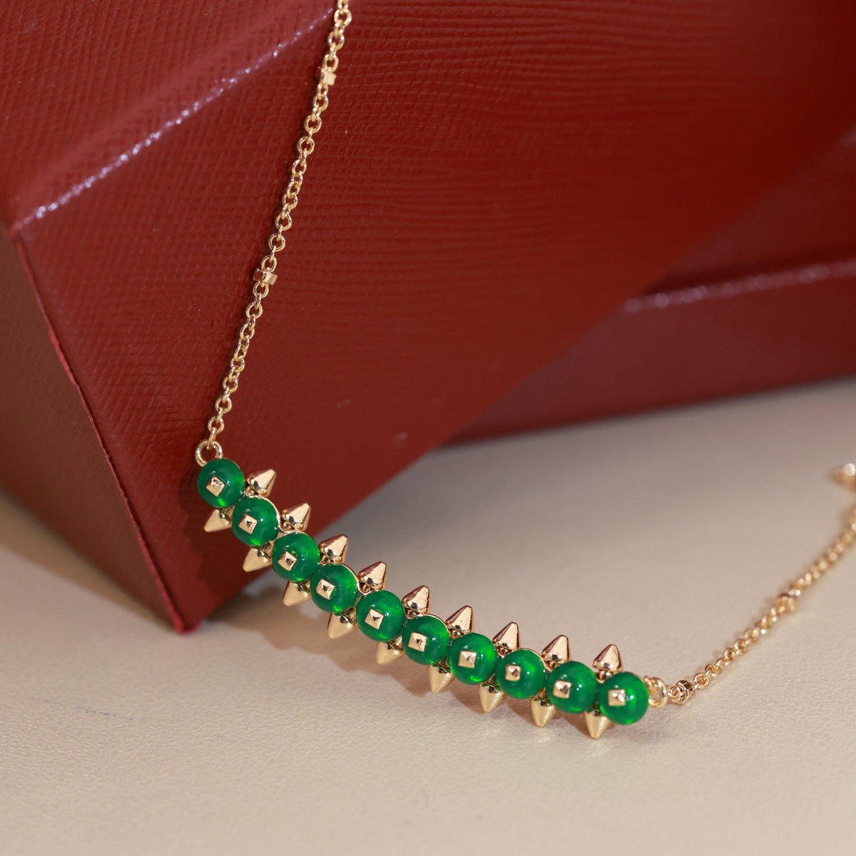 tricolor stylish Necklace for women - alternate angle view 4