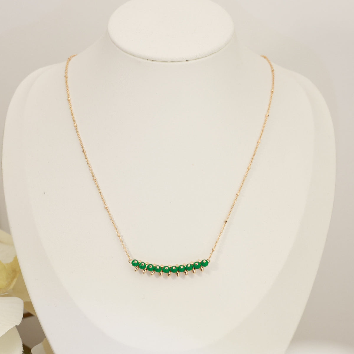 tricolor stylish Necklace for women - alternate angle view 8