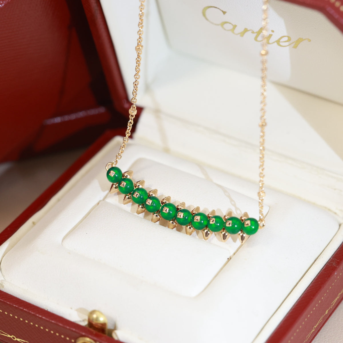 tricolor stylish Necklace for women - alternate angle view 5