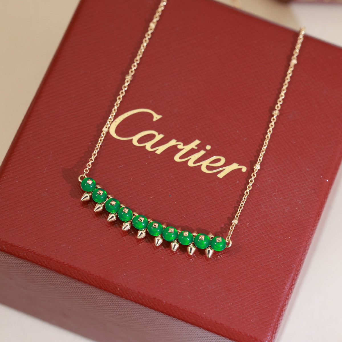 tricolor stylish Necklace for women - product detail view
