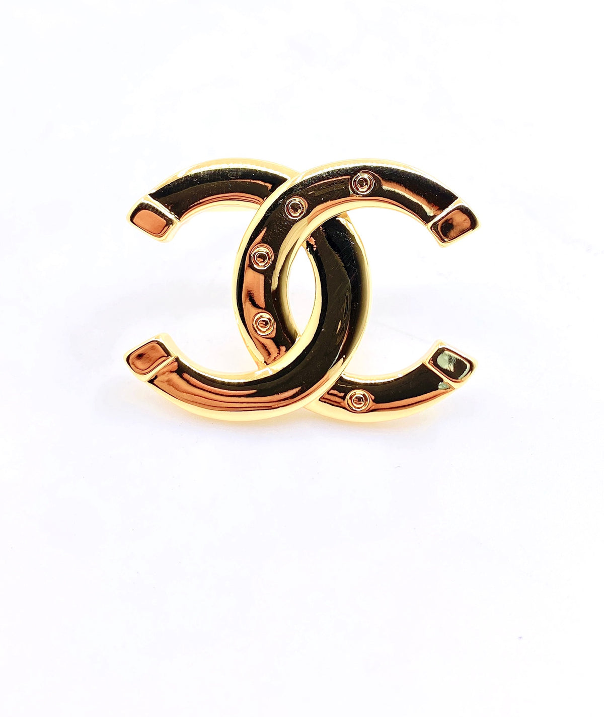 yellow brass Brooch for women - product detail view