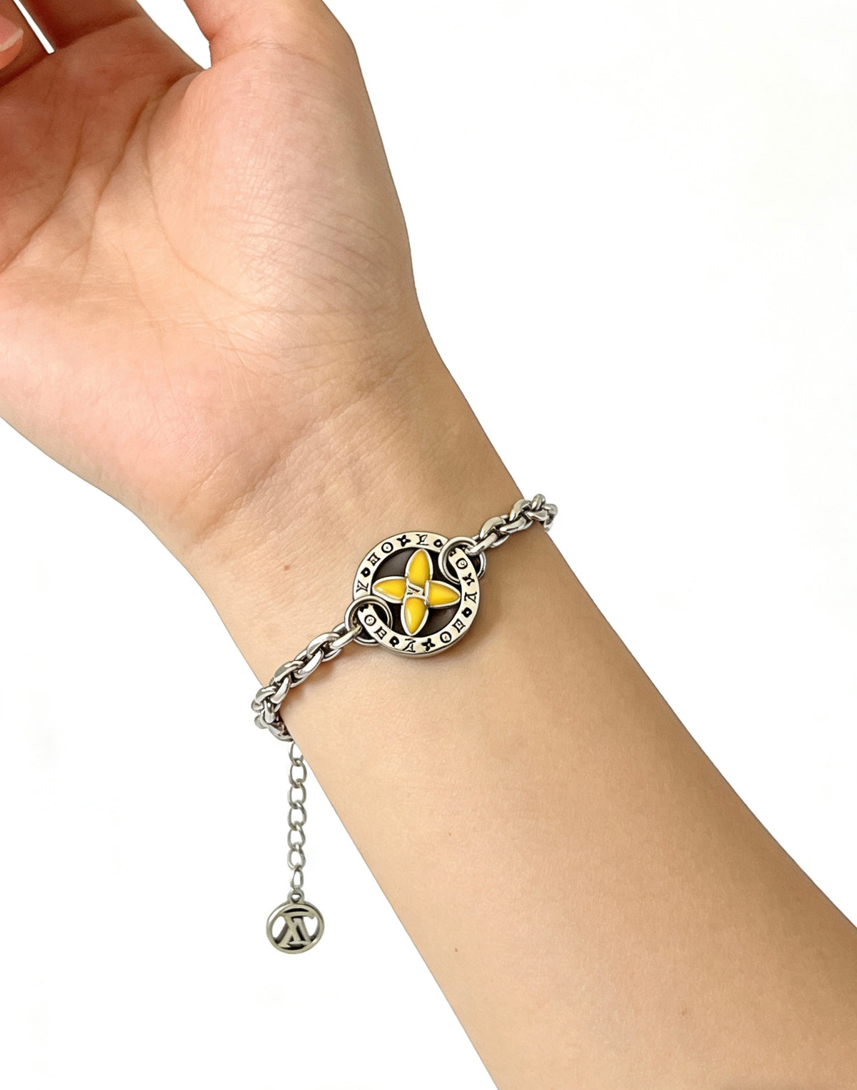 antique chain Bracelet for men - alternate angle view 4