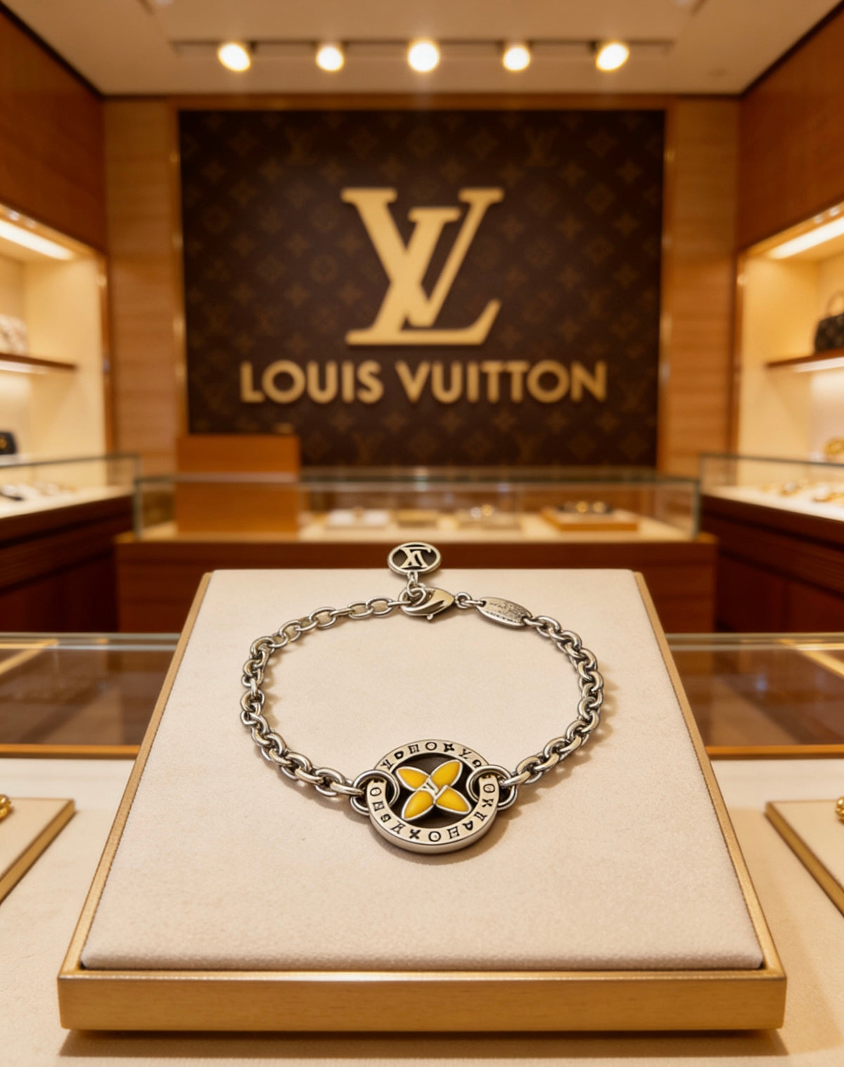 antique chain Bracelet for men - alternate angle view 8