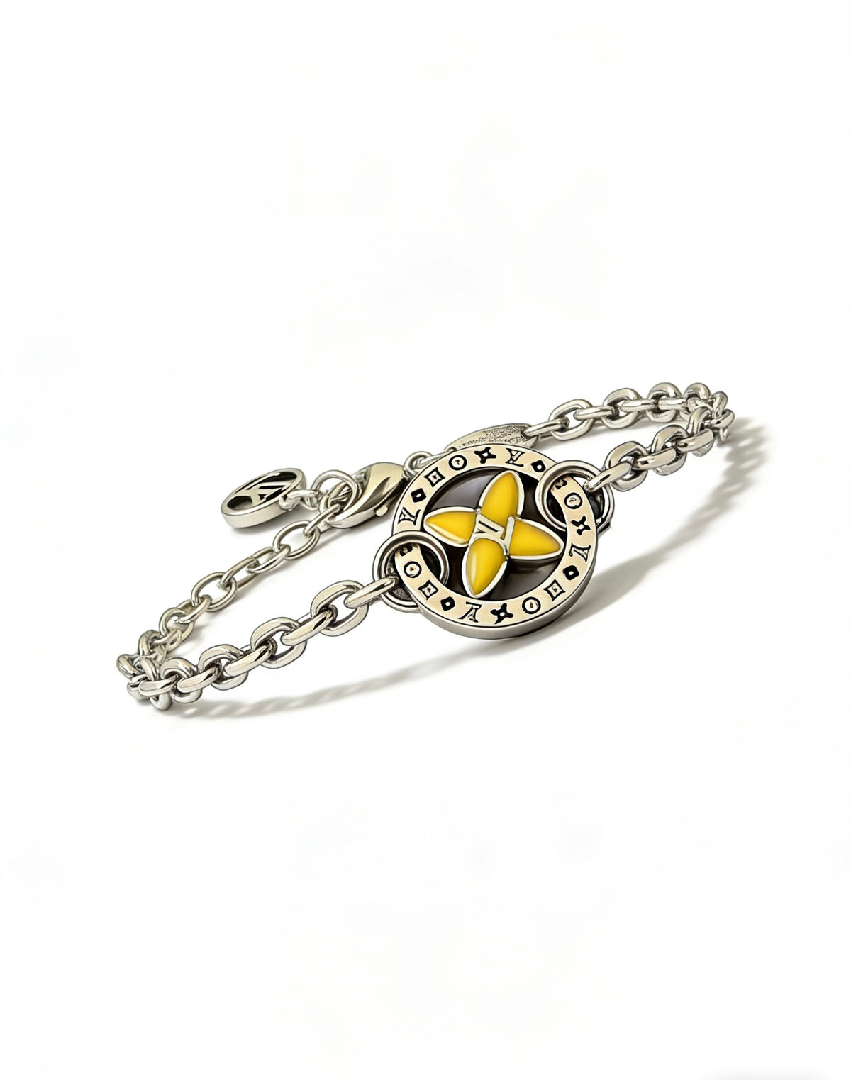 antique chain Bracelet for men - alternate angle view 2