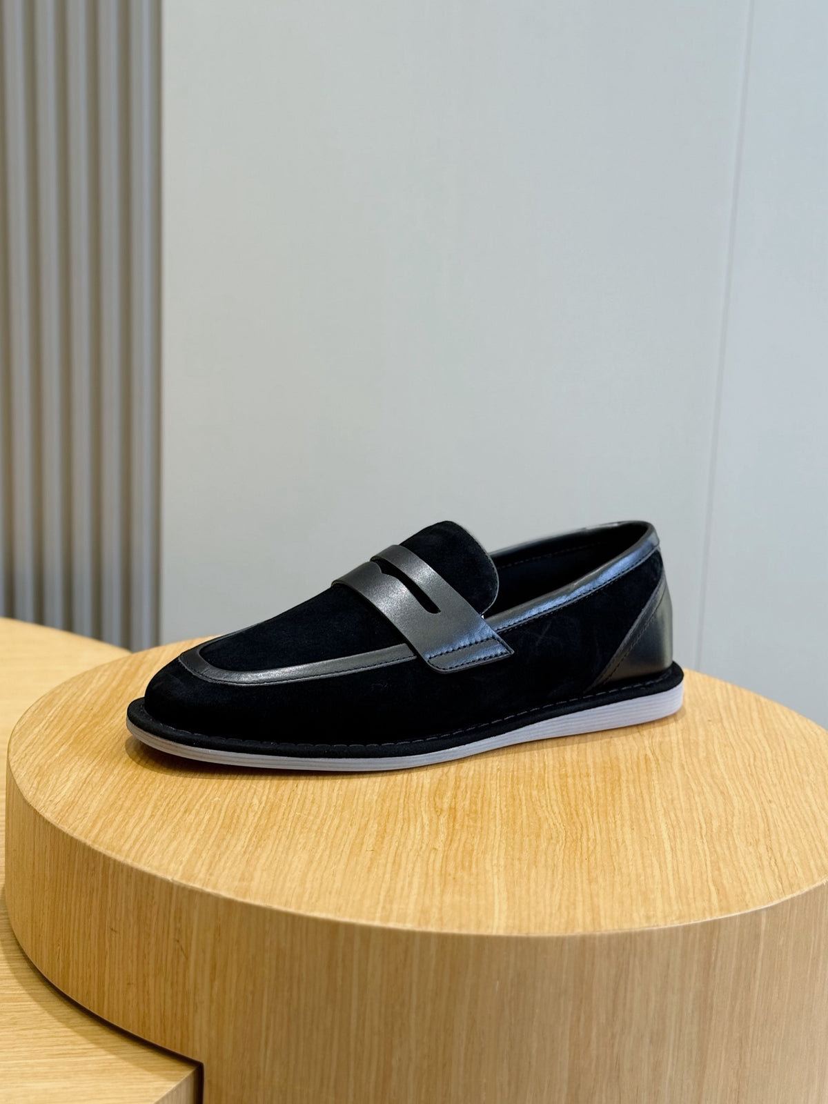 Dolce & Gabbana DG Men's New Florio Suede Moccasin Loafers with Logo