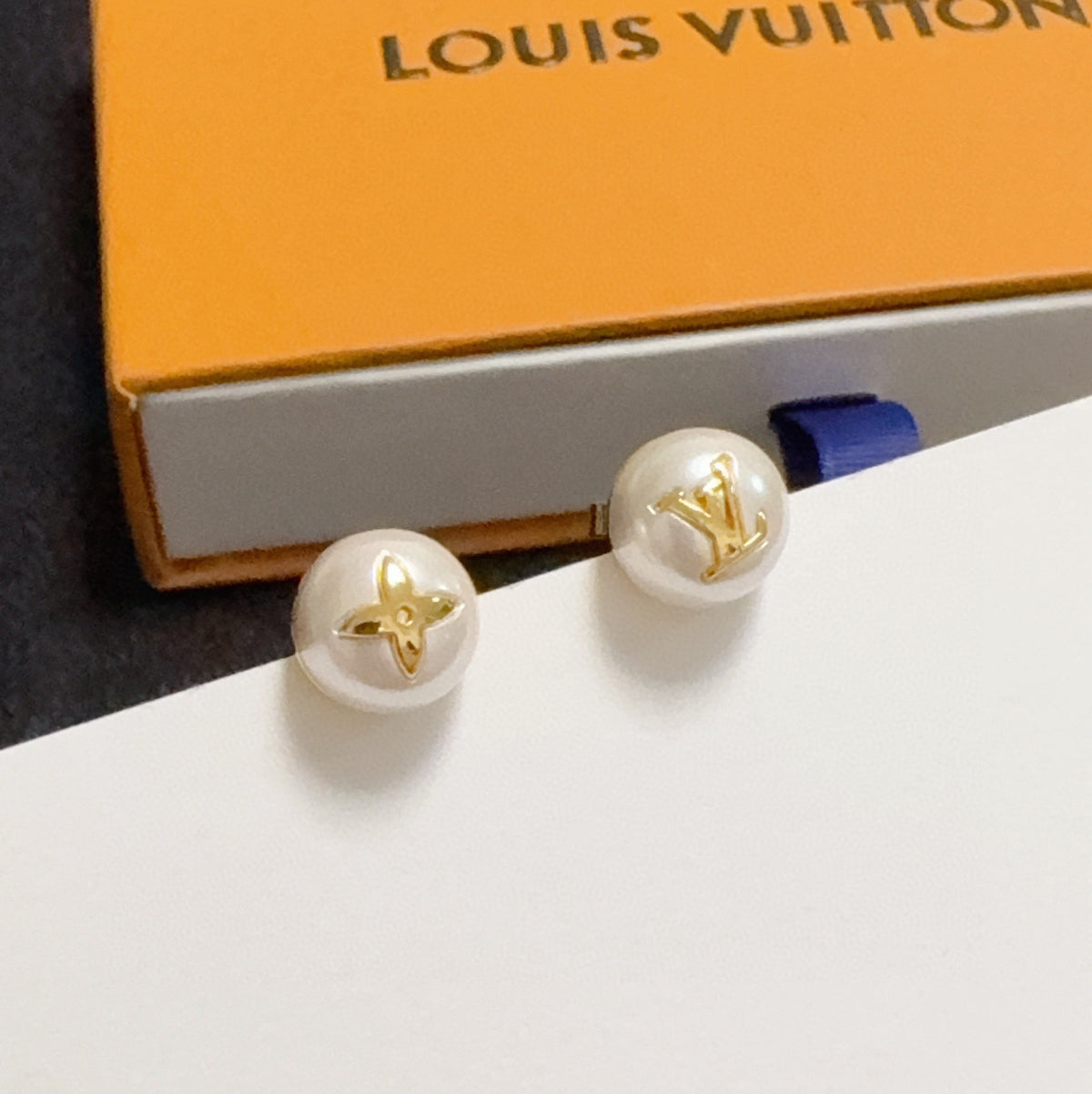 white 925 sterling silver letter Drop Earrings for women - alternate angle view 7