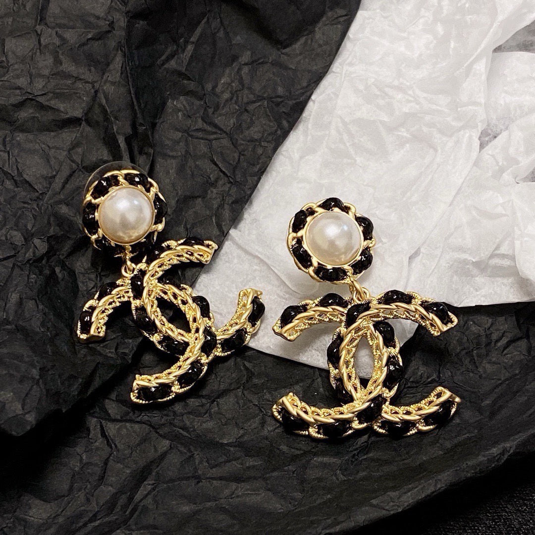 black sterling silver Drop Earrings for women - alternate angle view 7