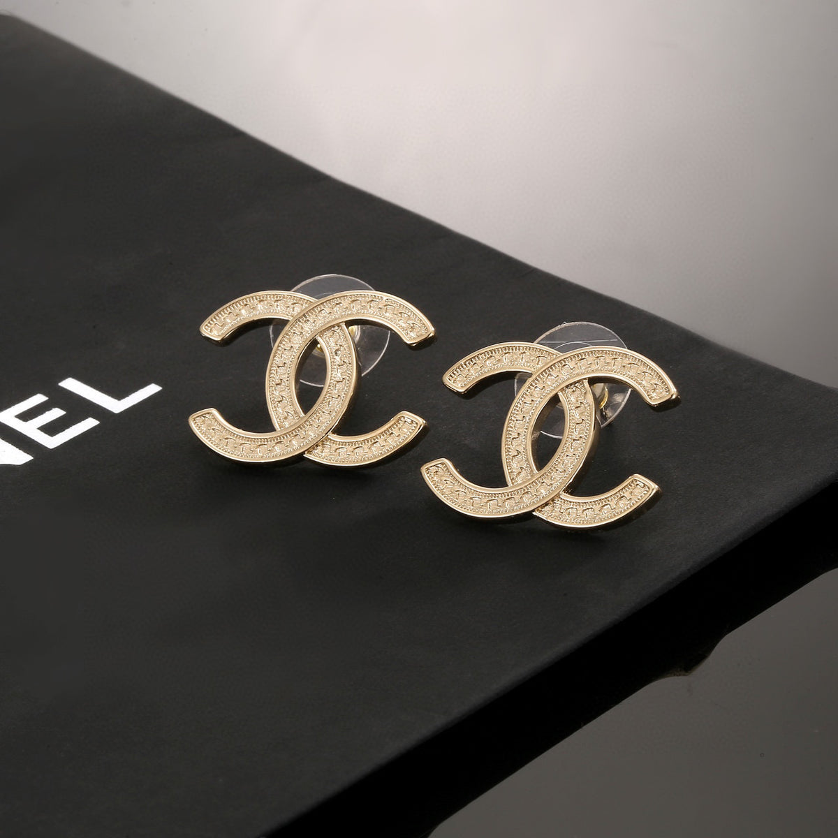 gold sterling silver elegant Drop Earrings for women - alternate angle view 3