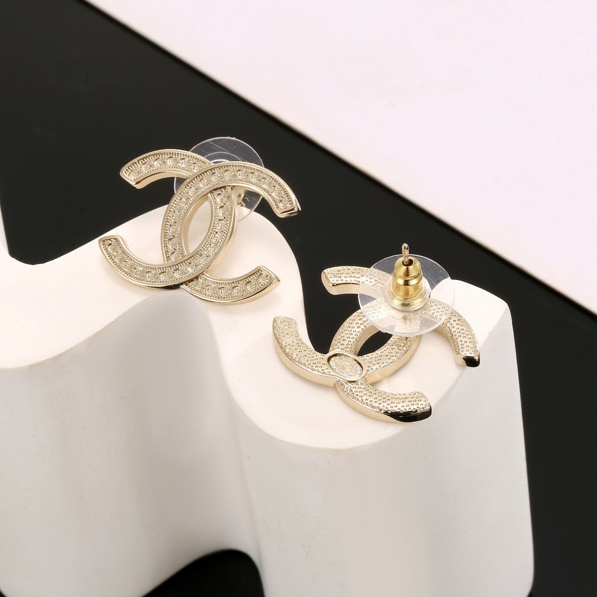 gold sterling silver elegant Drop Earrings for women - alternate angle view 5