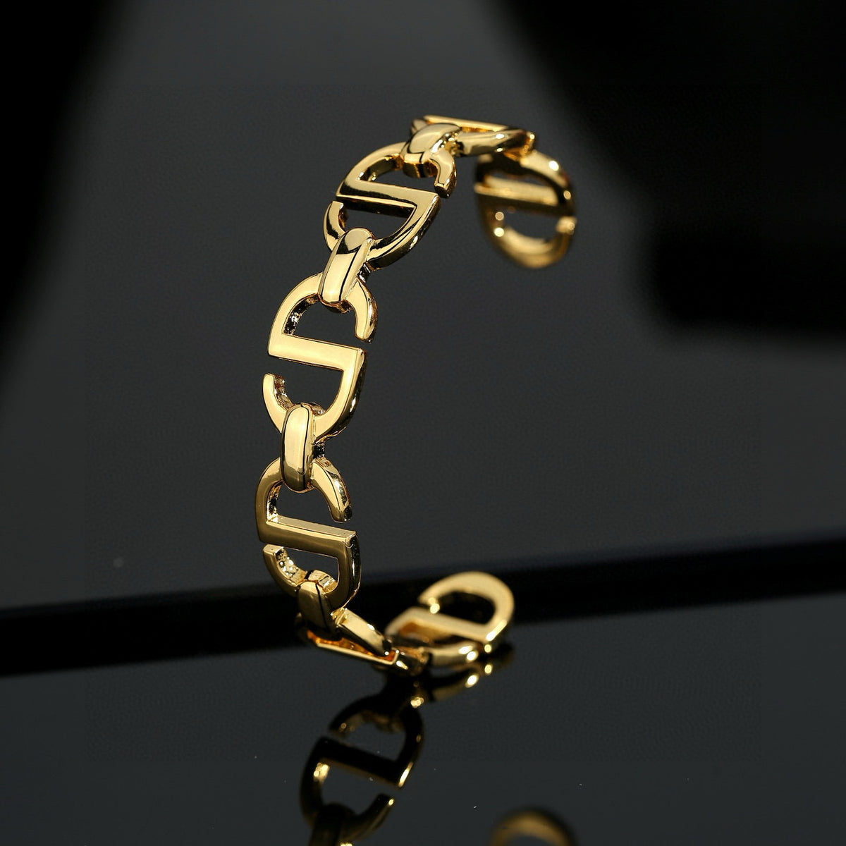white gold Bangle for women - alternate angle view 4