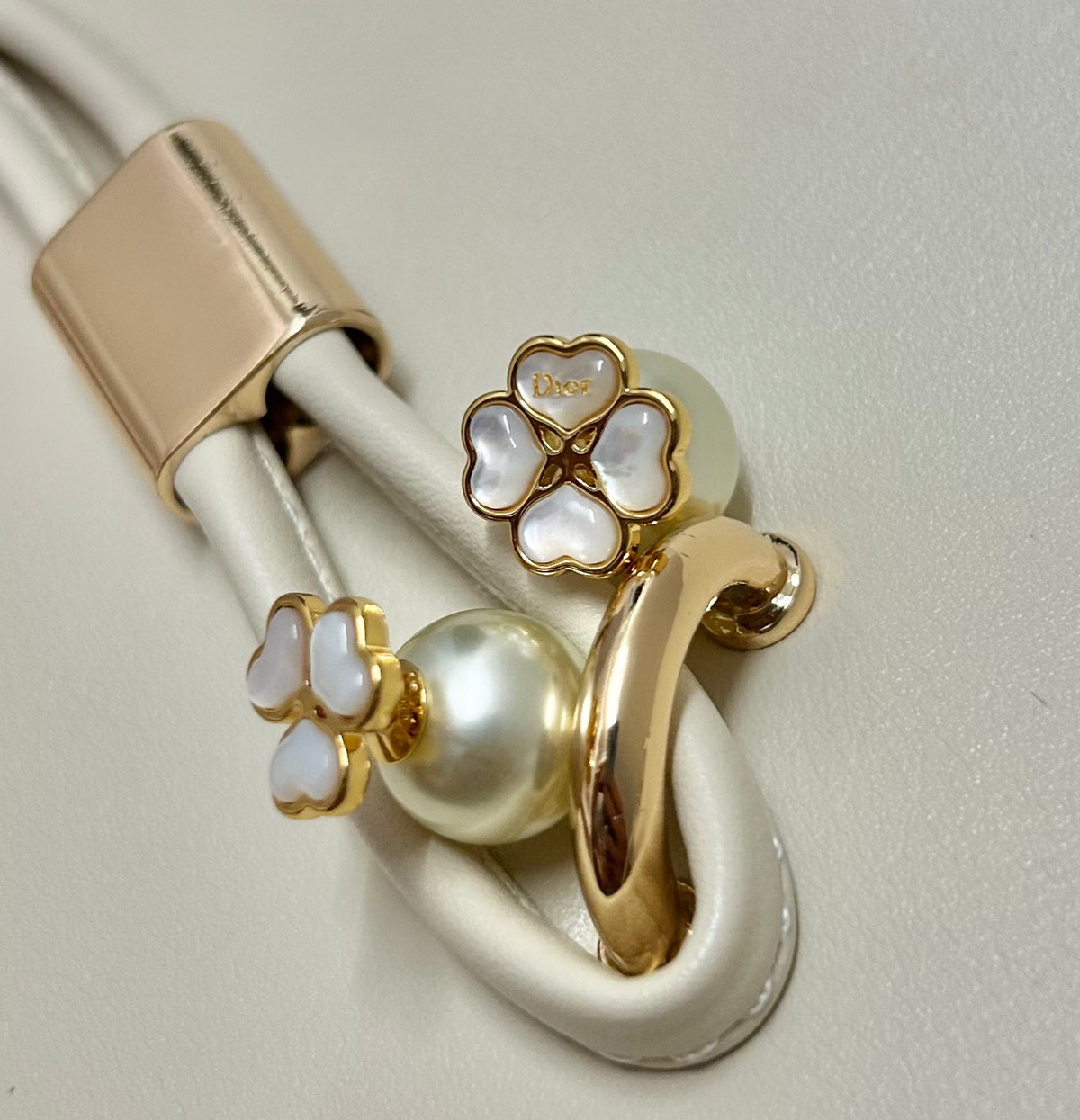 gold metal letter Drop Earrings for women - alternate angle view 5