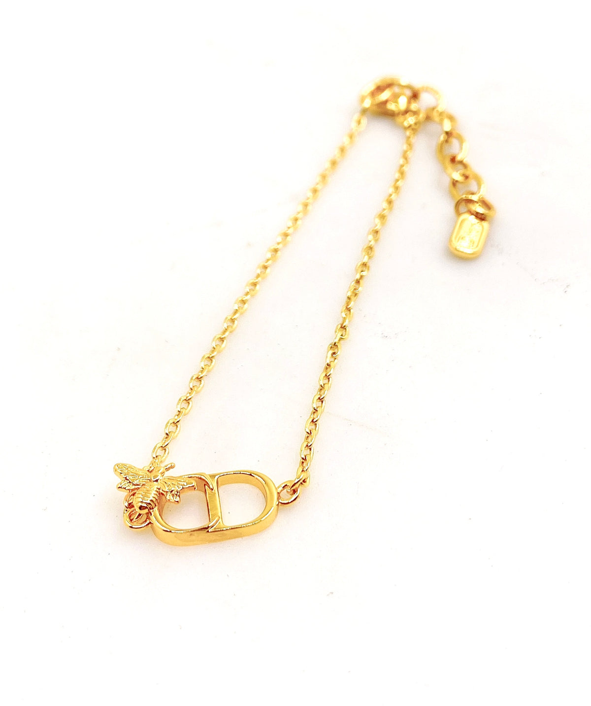 gold brass Bracelet for women - product detail view