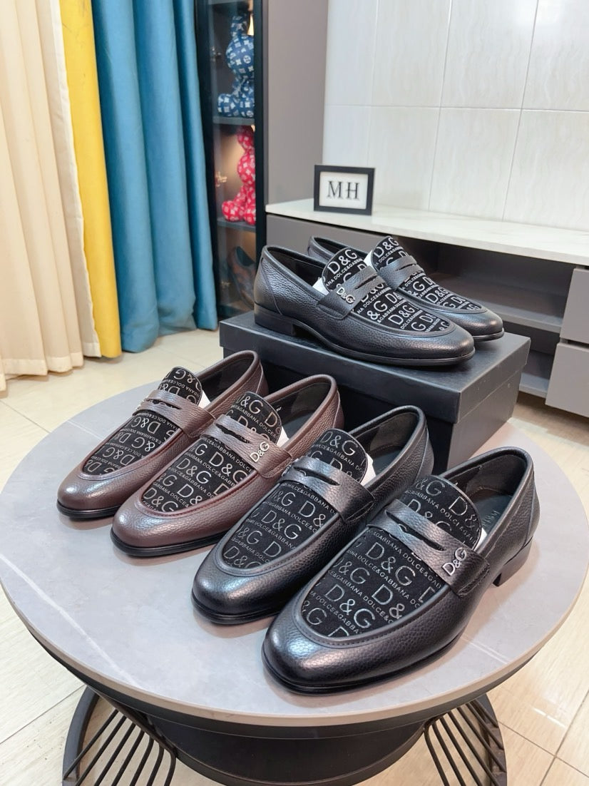 Dolce & Gabbana DG Men's Dress Shoes in Premium Calfskin