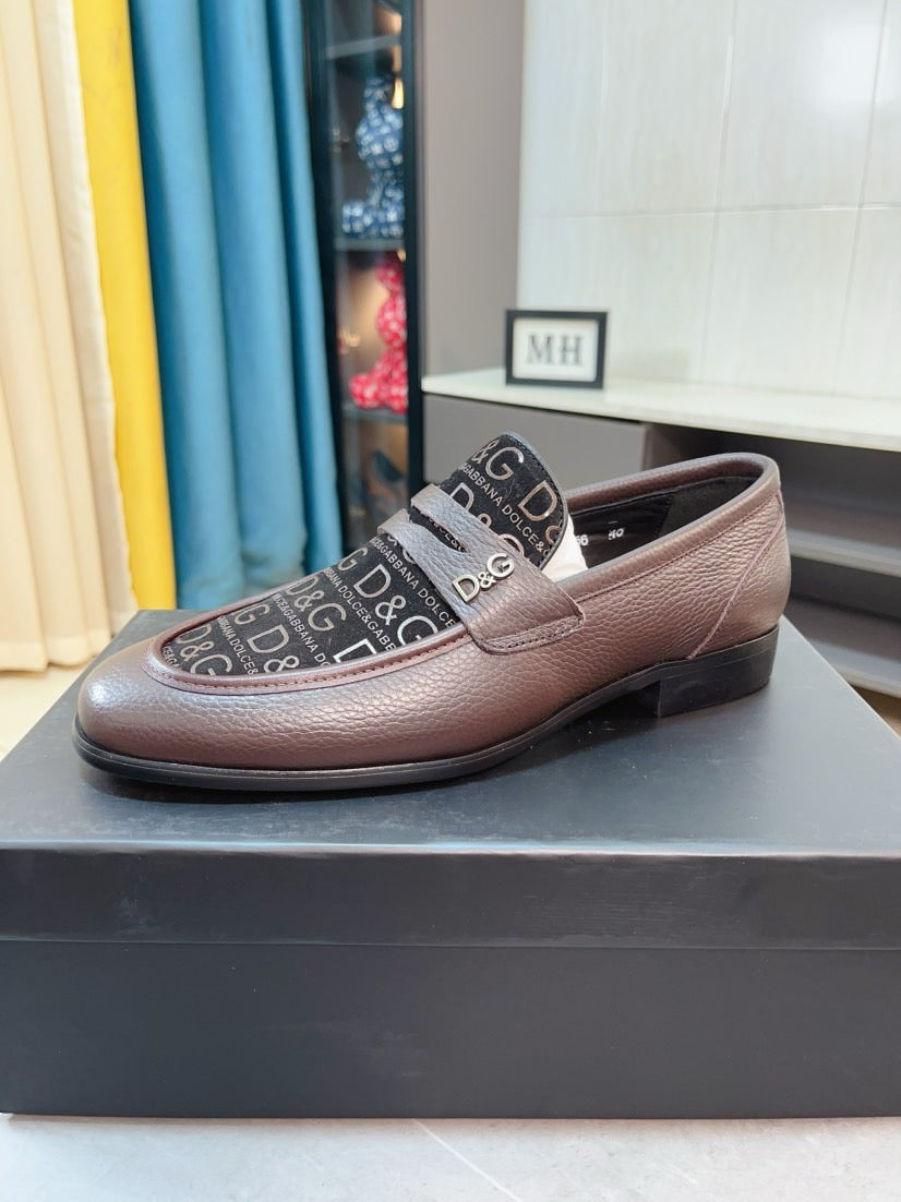 Dolce & Gabbana DG Men's Dress Shoes in Premium Calfskin