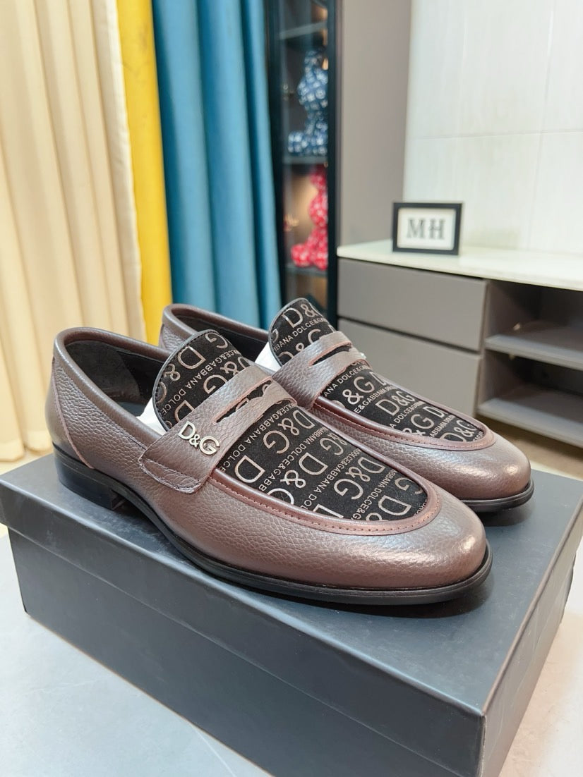 Dolce & Gabbana DG Men's Dress Shoes in Premium Calfskin