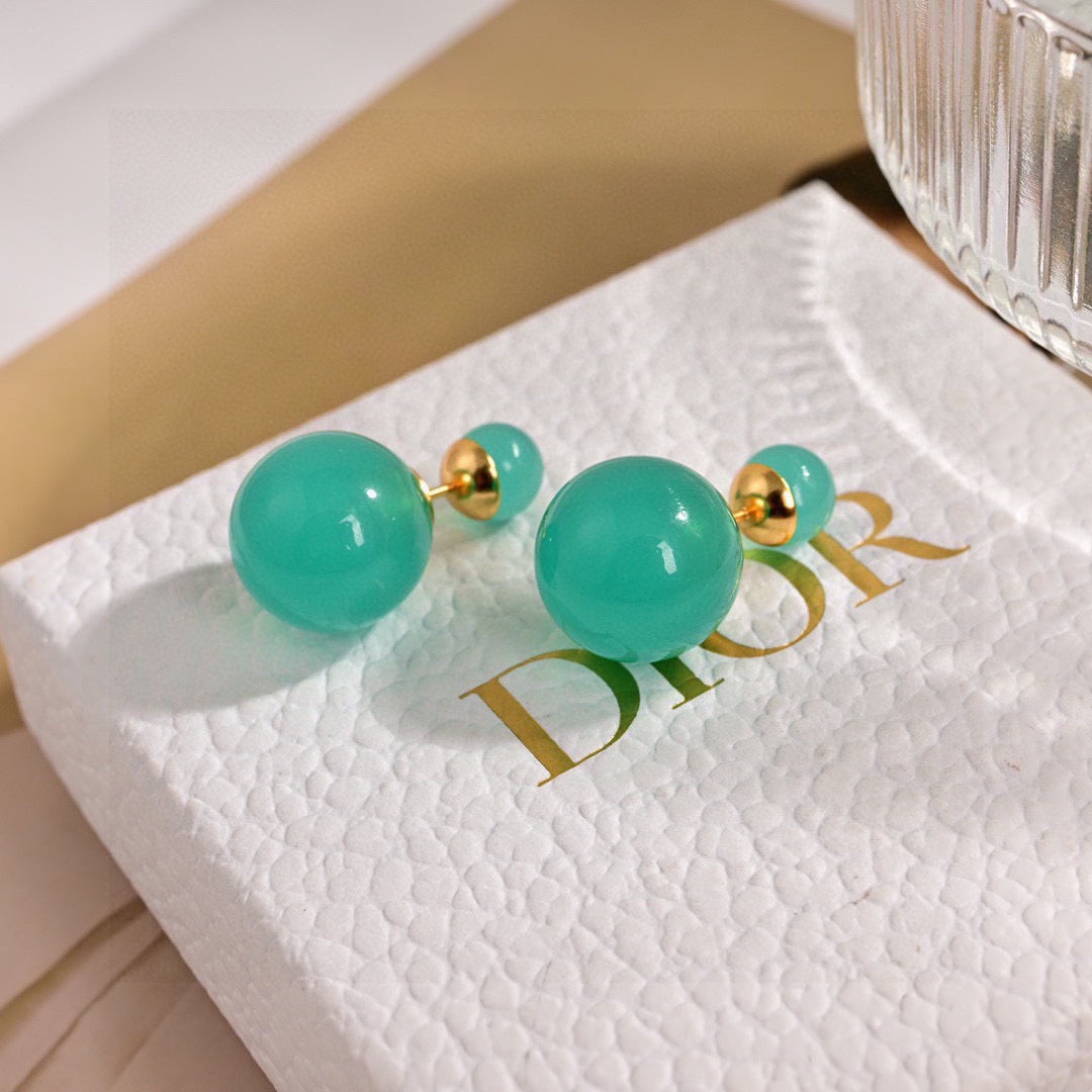 gold metal letter Drop Earrings for women - alternate angle view 2