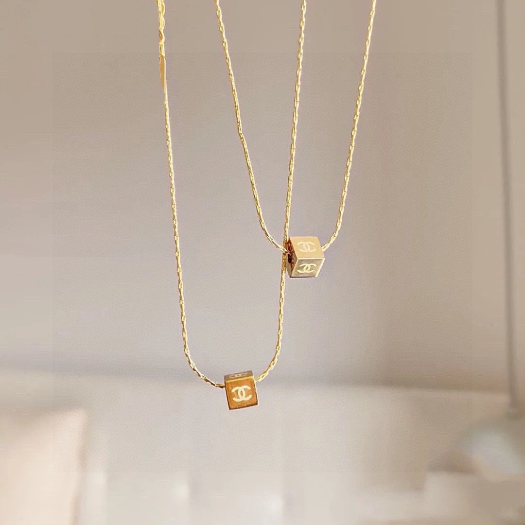 gold letter Pendant for women - alternate angle view 4