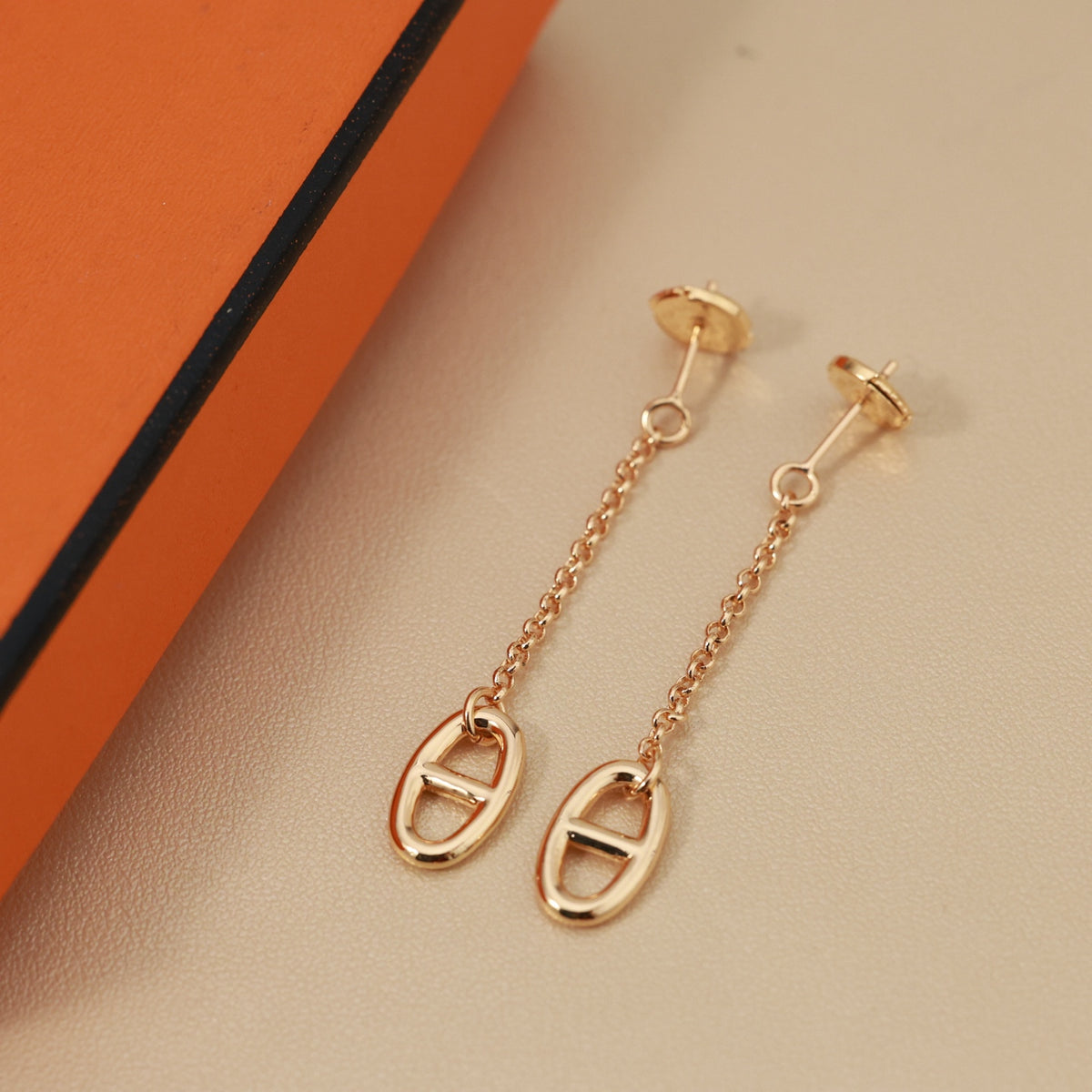 gold 925 sterling silver stylish Stud Earrings for women - alternate angle view 5