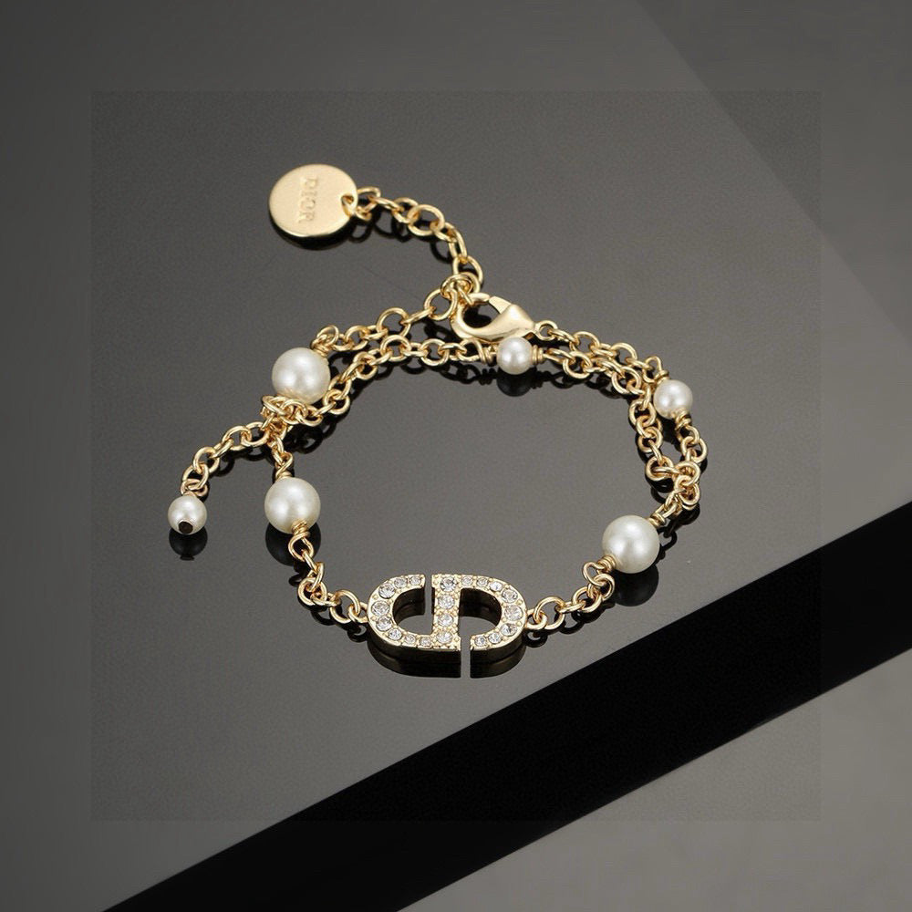 gold letter Bracelet for women - alternate angle view 5