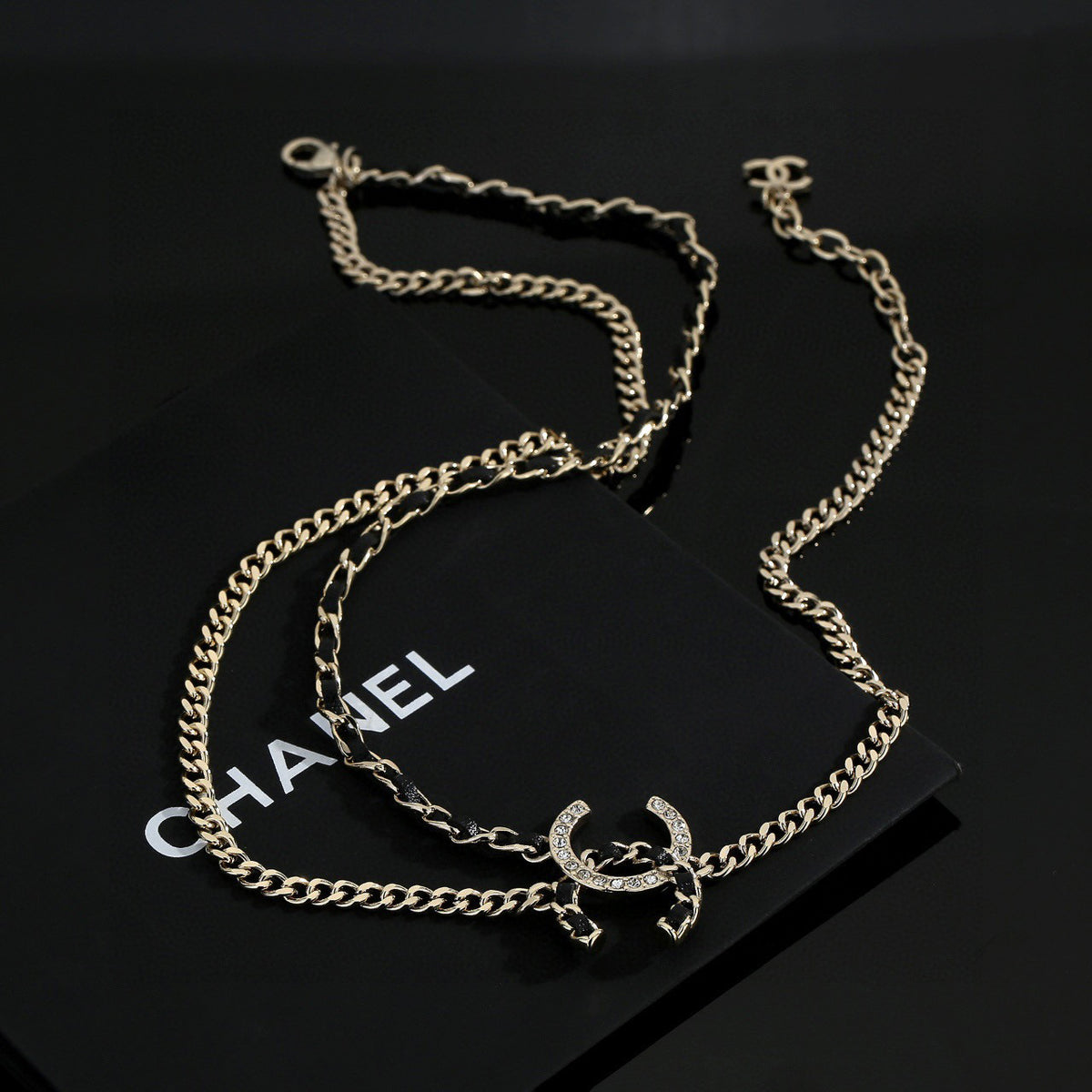 black brass dreamy Necklace for women - alternate angle view 2