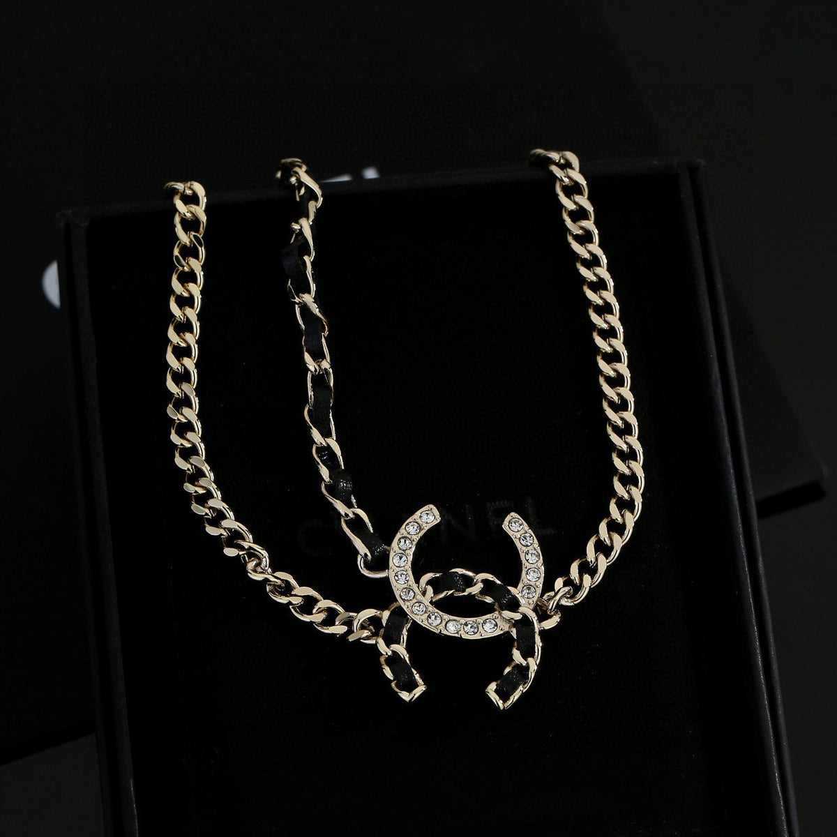 black brass dreamy Necklace for women - alternate angle view 5