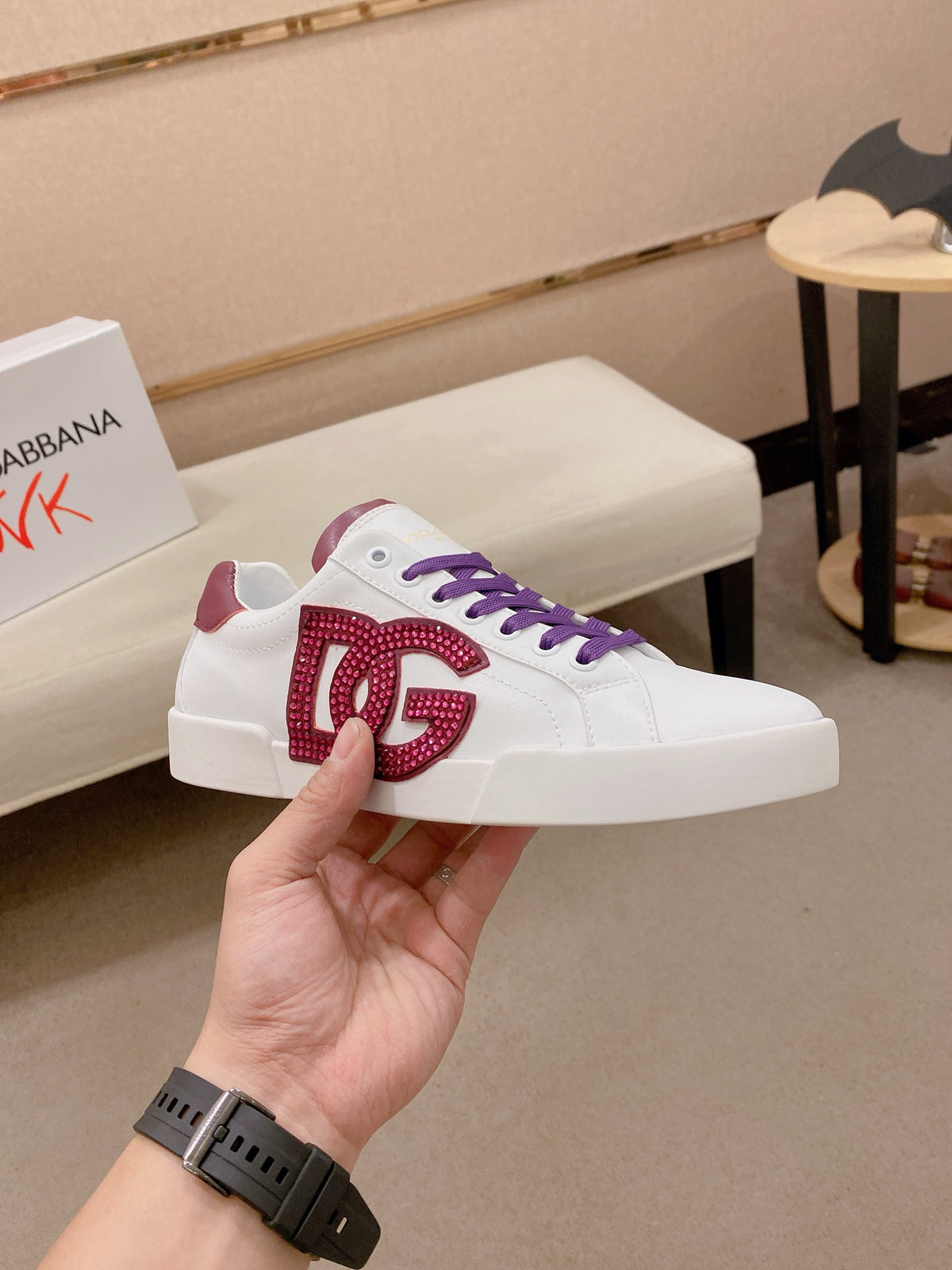 Dolce & Gabbana DG Couple's Athletic Casual Sneakers