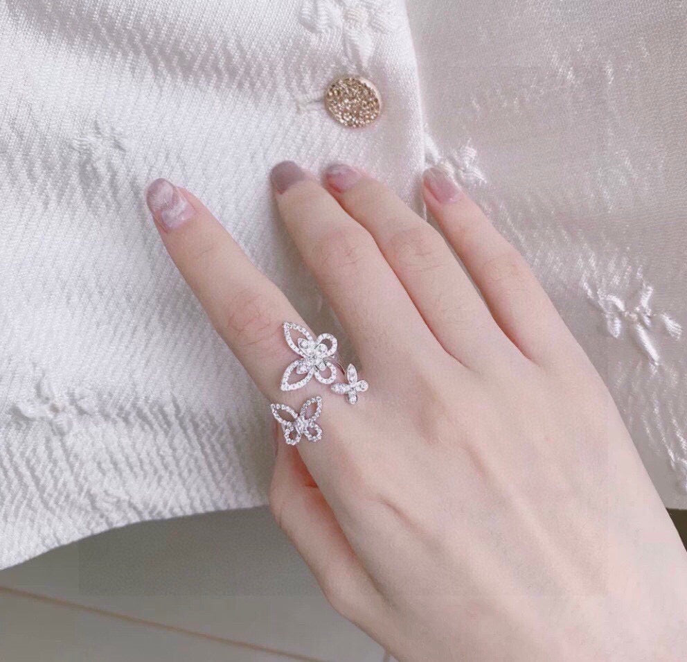 butterfly Ring for women - alternate angle view 3