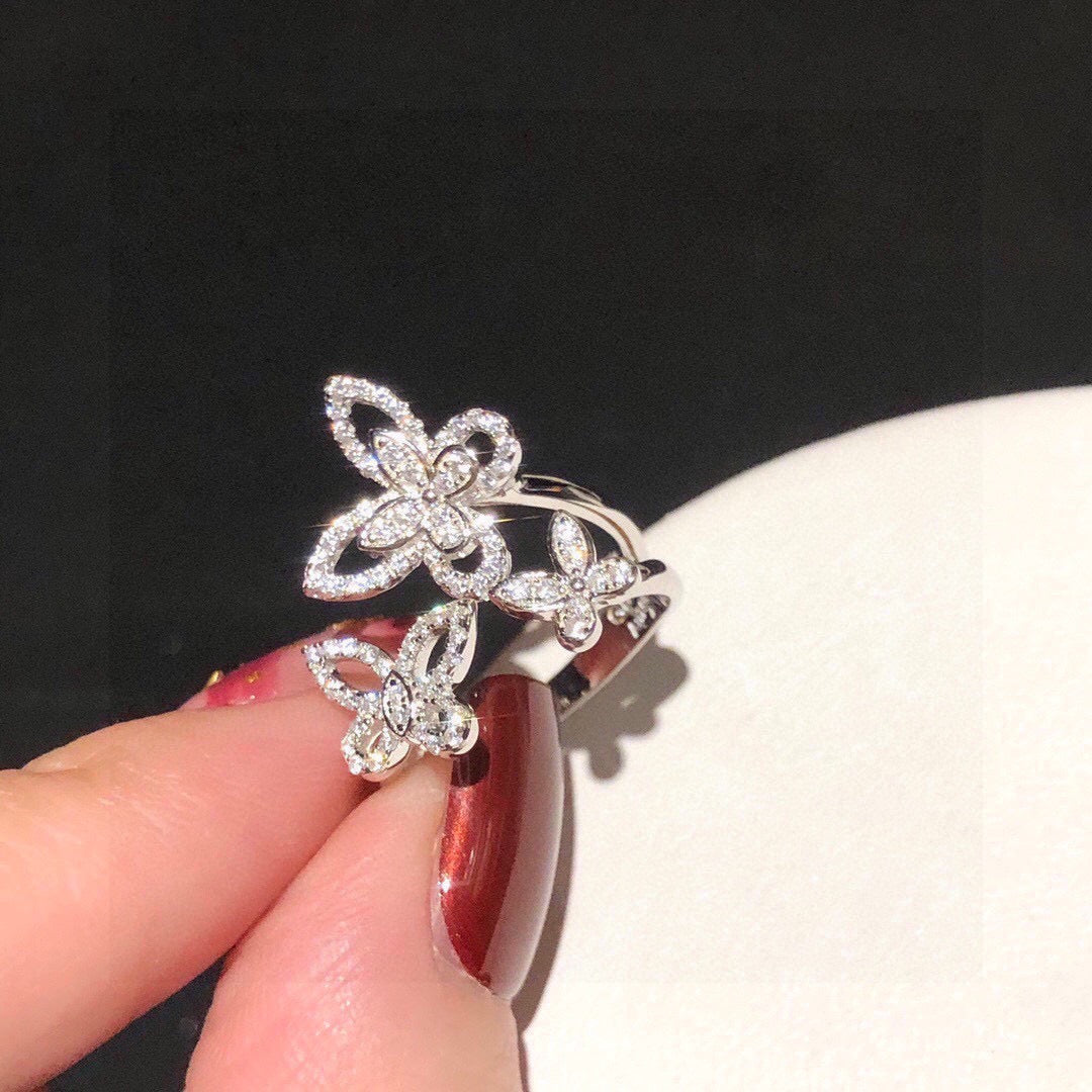 butterfly Ring for women - alternate angle view 2