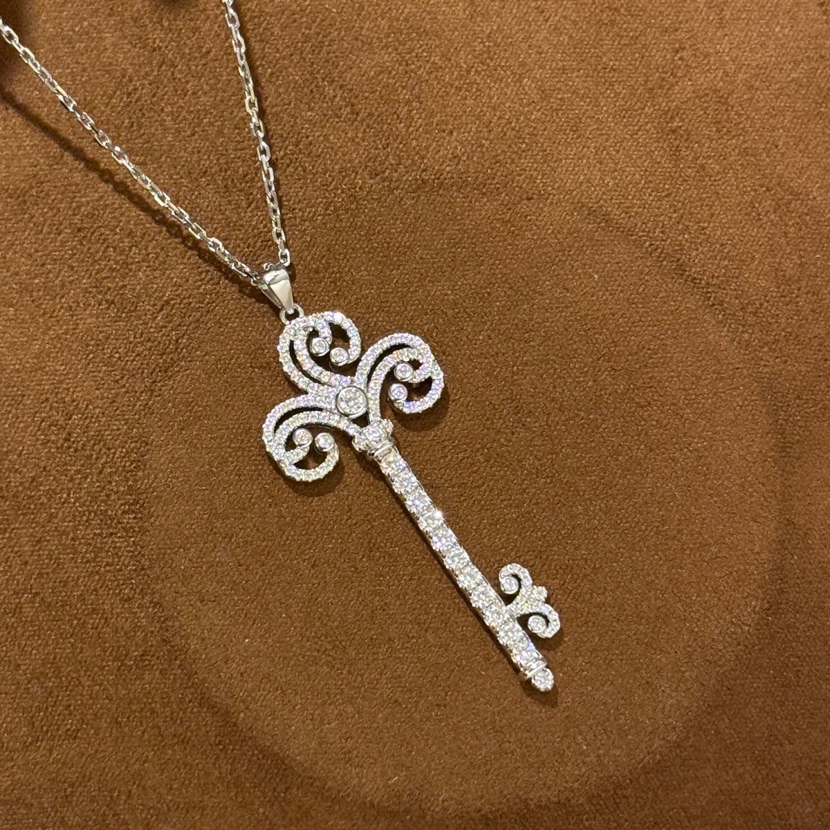 gold sterling silver heart Necklace for women - alternate angle view 4