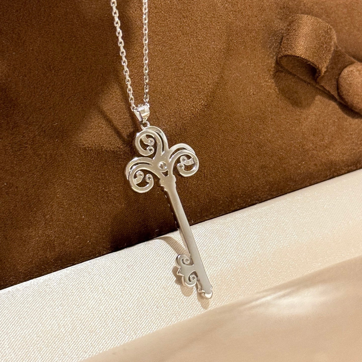 gold sterling silver heart Necklace for women - alternate angle view 8