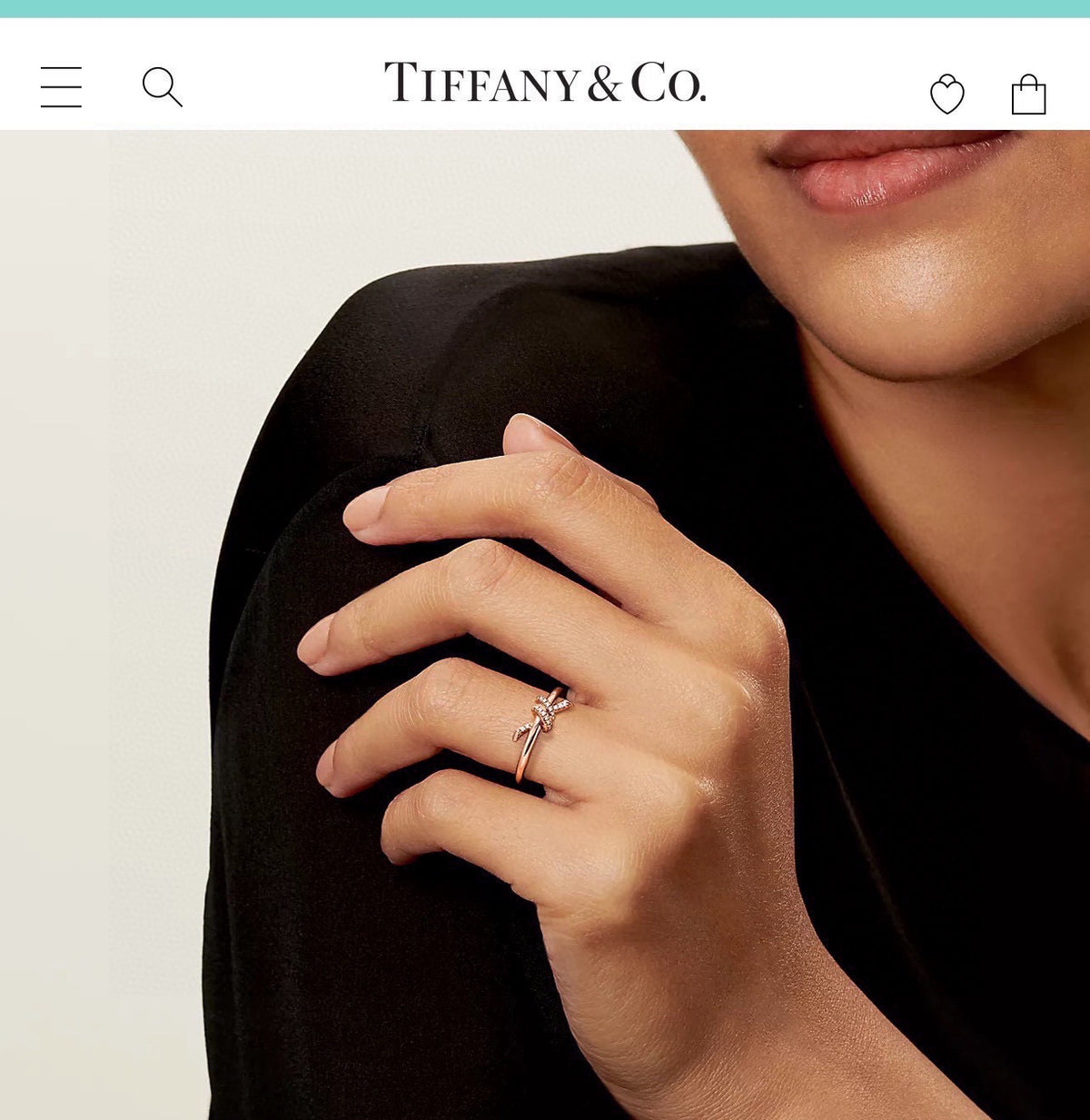 rose gold crystal rose Ring for women - alternate angle view 8