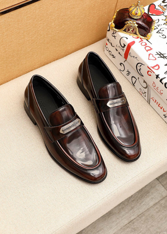 Dolce & Gabbana DG Men's Dress Shoes in Italian Patent Calfskin