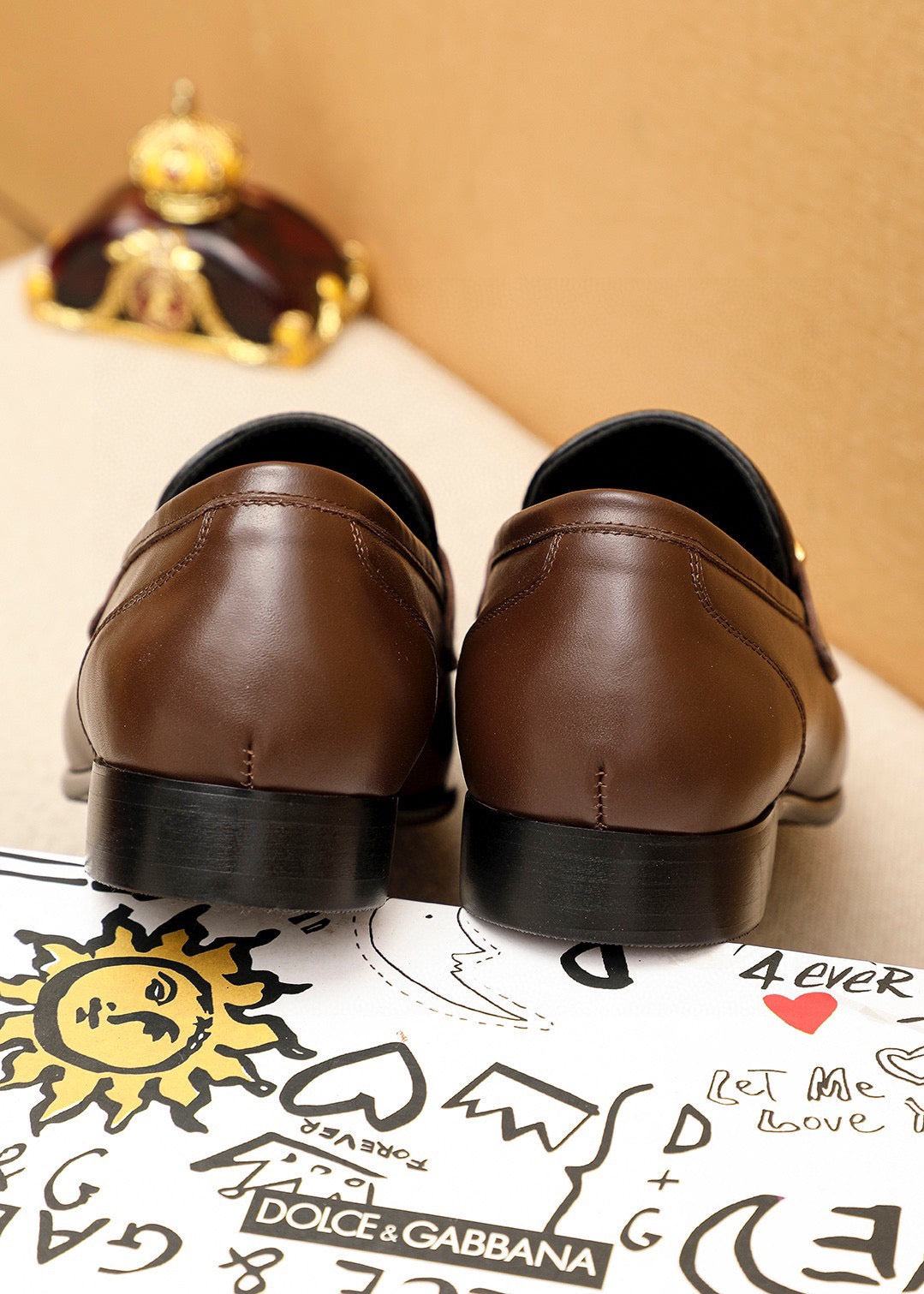 Dolce & Gabbana DG Men's Dress Shoes in Italian Patent Calfskin