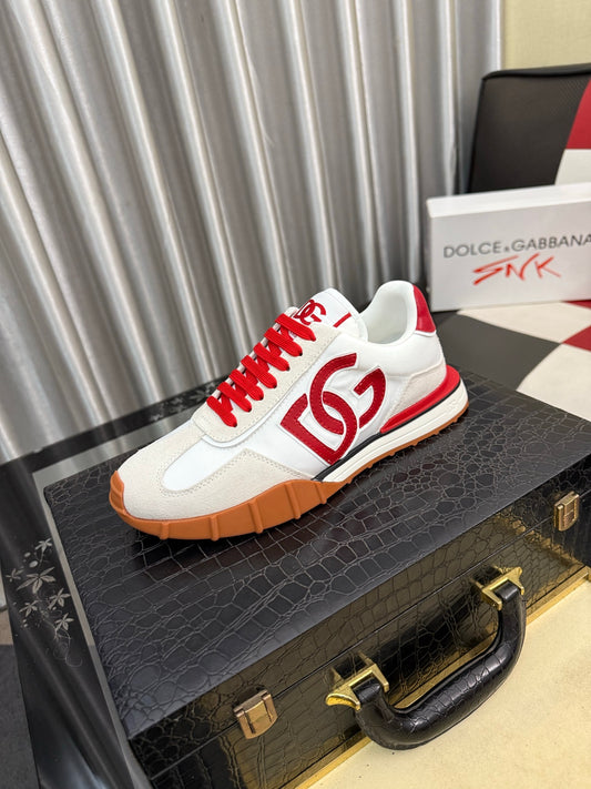 Dolce & Gabbana DG Silk Calfskin & Nubuck Casual Sneakers