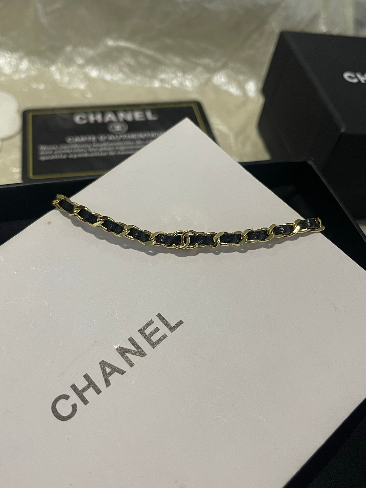 leather double c Bracelet for women - alternate angle view 3