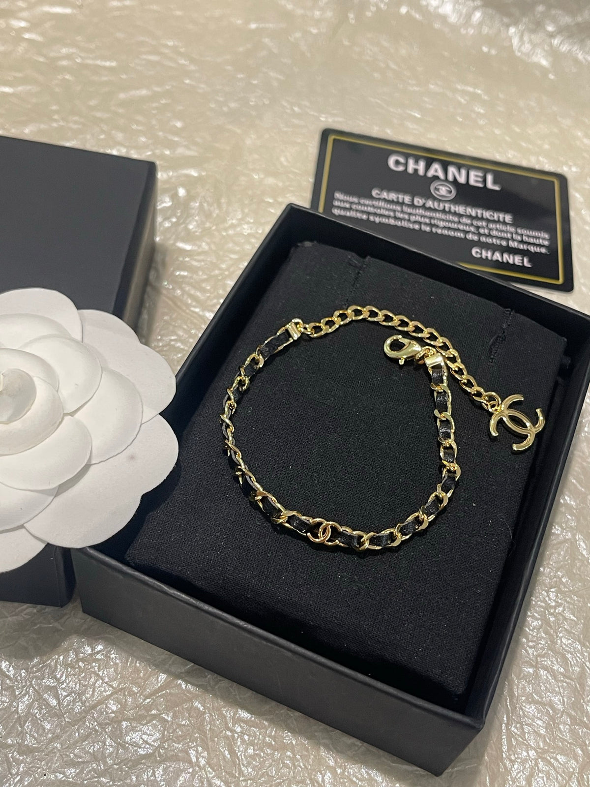 leather double c Bracelet for women - alternate angle view 7