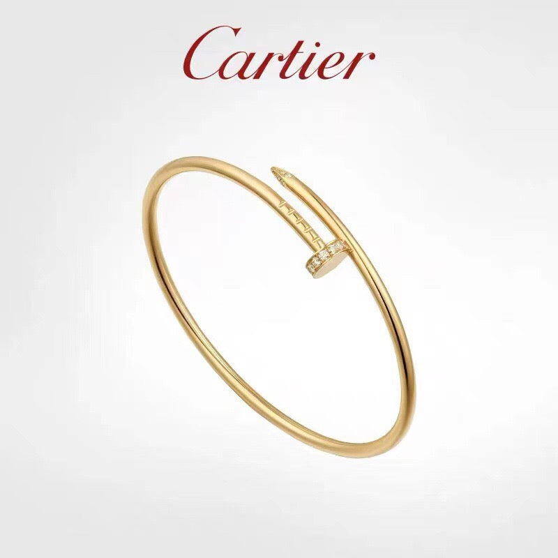 gold crystal crystal inlaid Bangle for women - product detail view