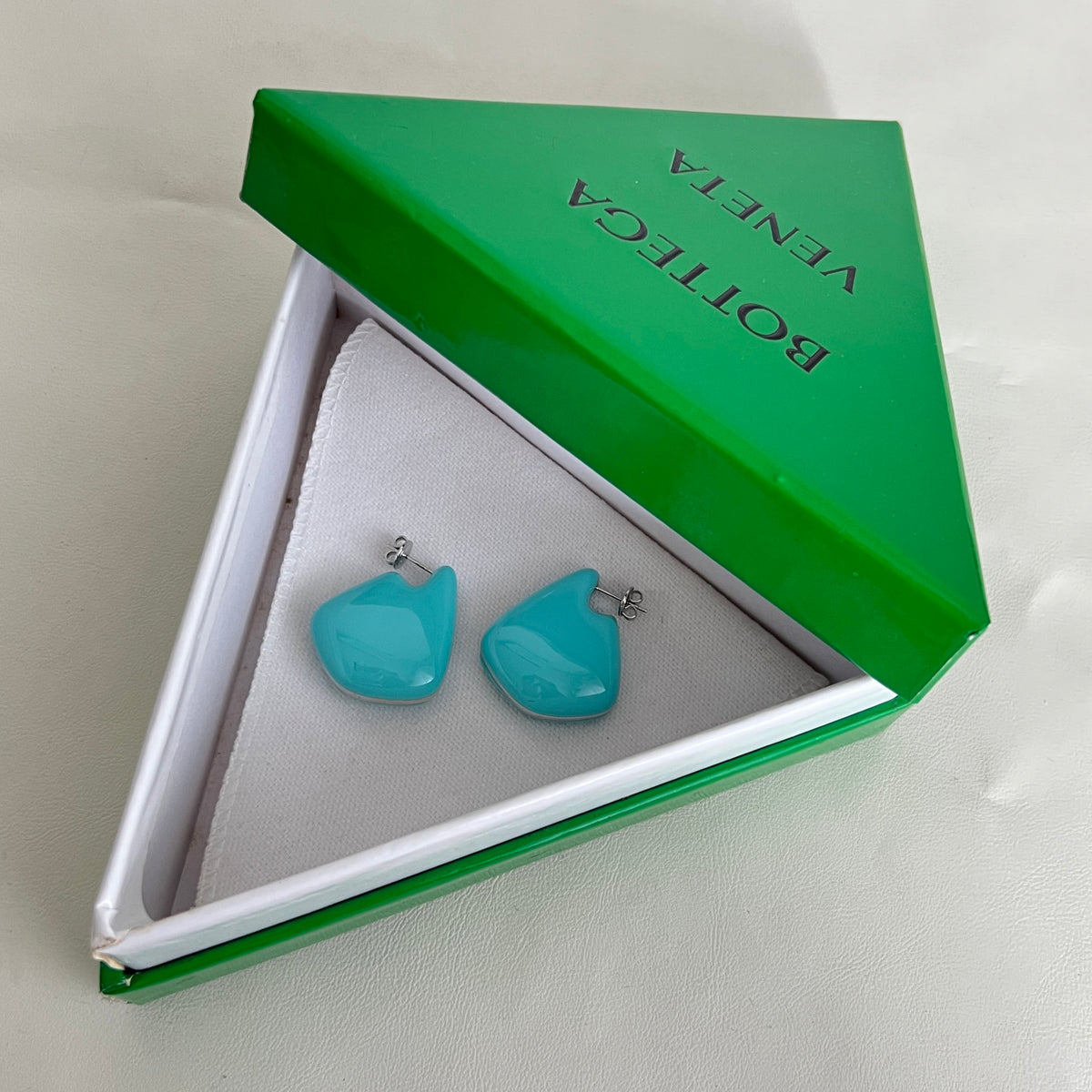 gold metal stylish Stud Earrings for women - product detail view