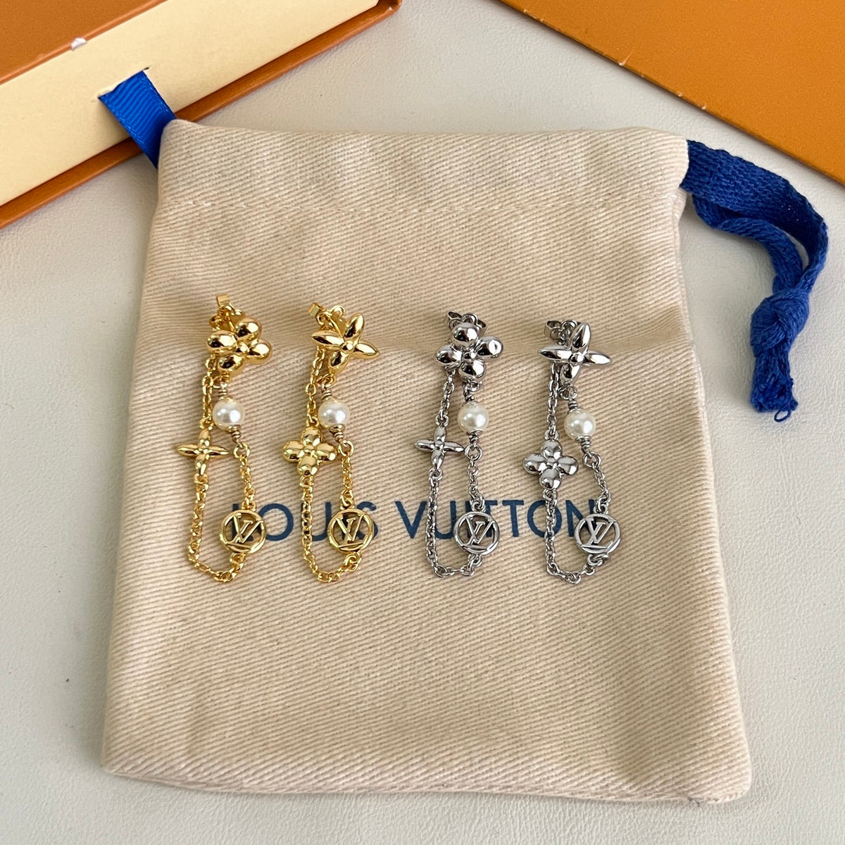 vintage Stud Earrings for women - alternate angle view 4