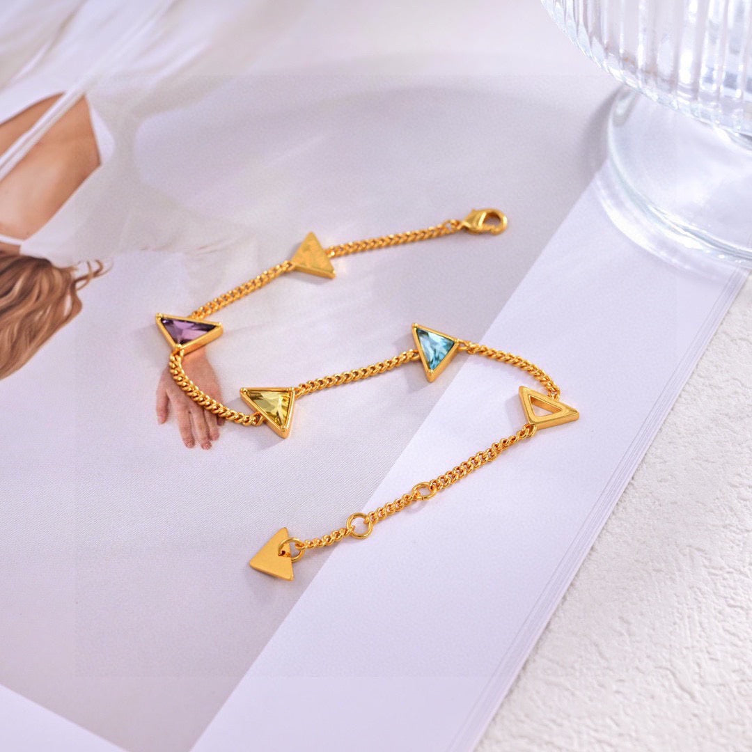 Signature Emblem Bracelet in Gold-Tone – Design 01 front view