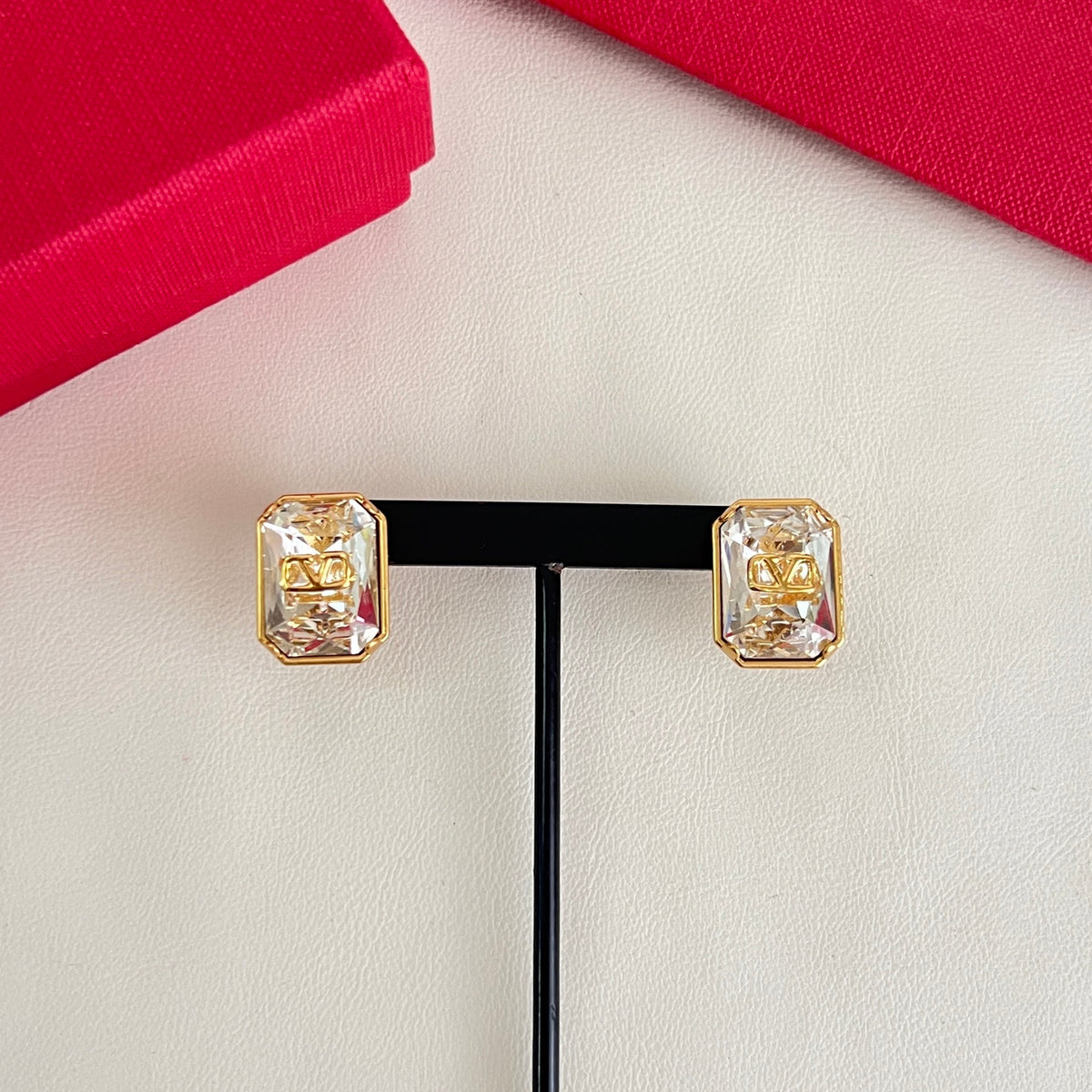 minimalist Drop Earrings for women - alternate angle view 4