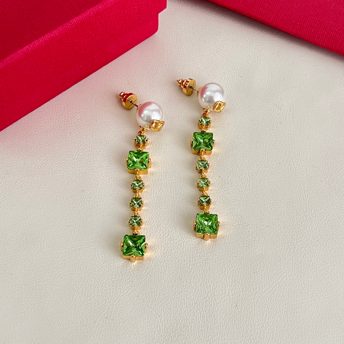 minimalist Stud Earrings for women - alternate angle view 4