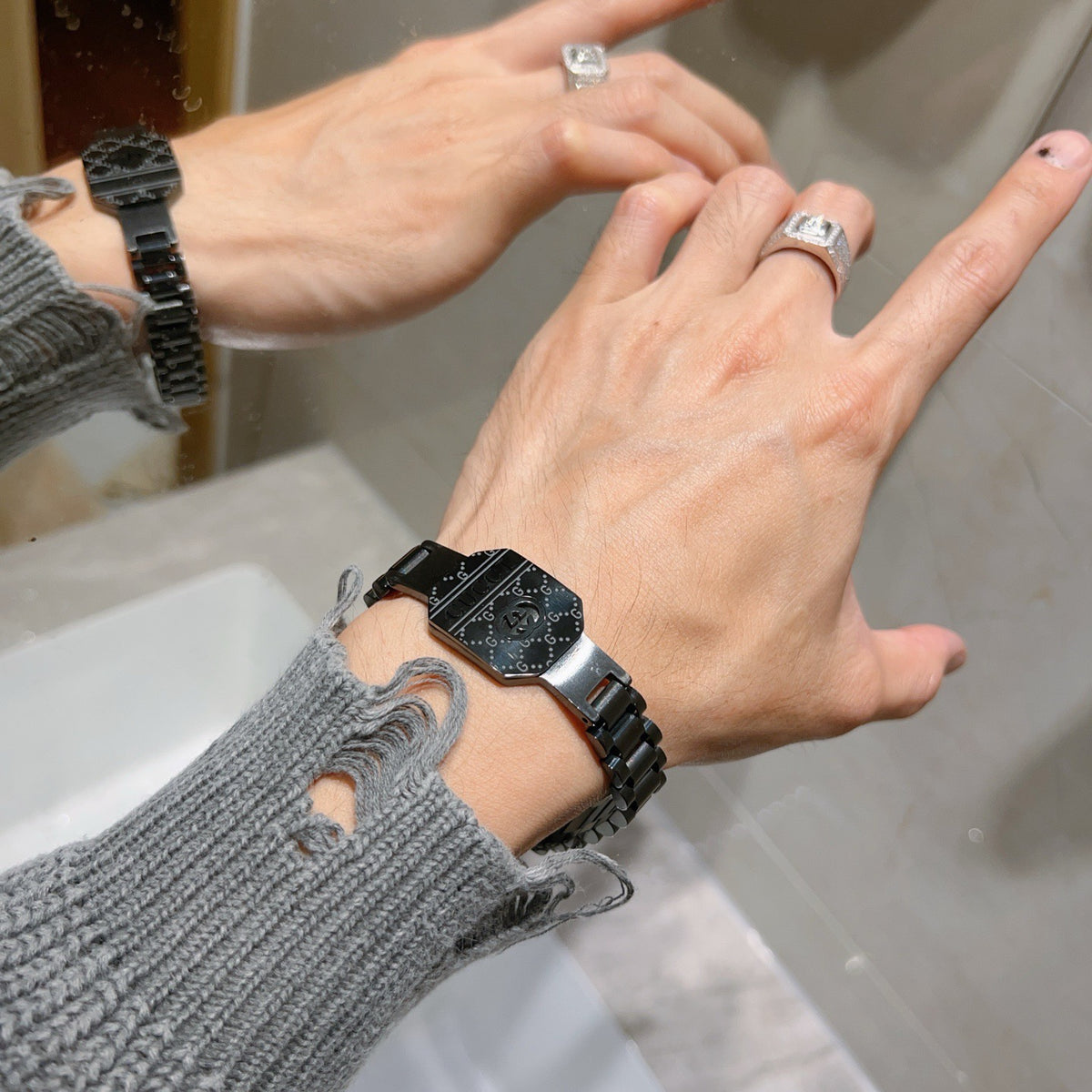delicate Bracelet for men - alternate angle view 6