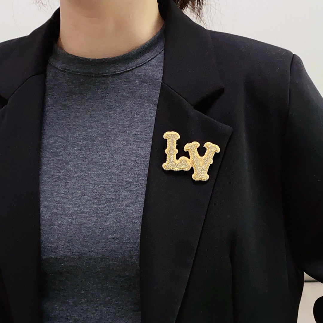 gold pearl letter Suit for men and women - alternate angle view 2