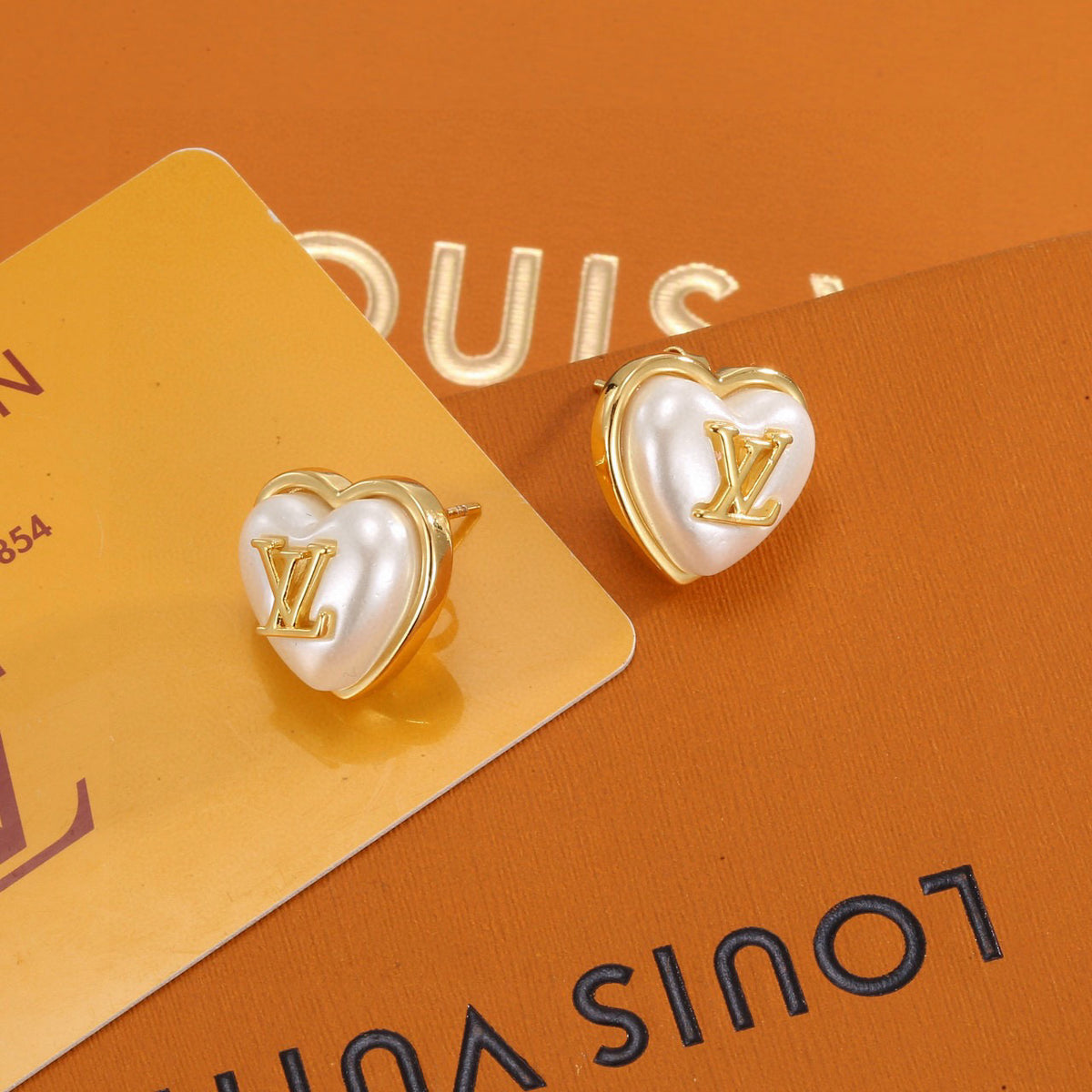 resin letter Stud Earrings for women - product detail view