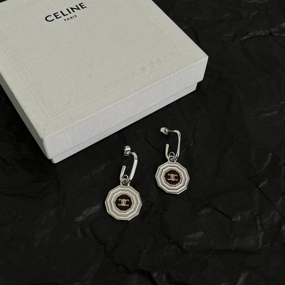 minimalist Stud Earrings for women - product detail view